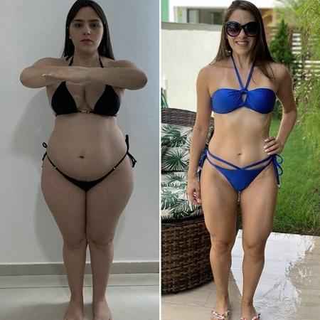 Resultado antes e depois Mounja Gotas