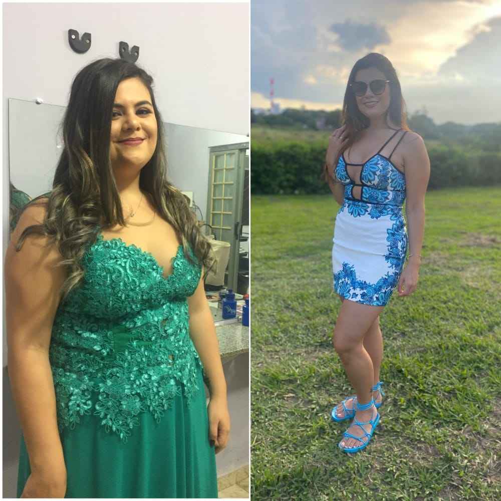 Resultado antes e depois Mounja Gotas