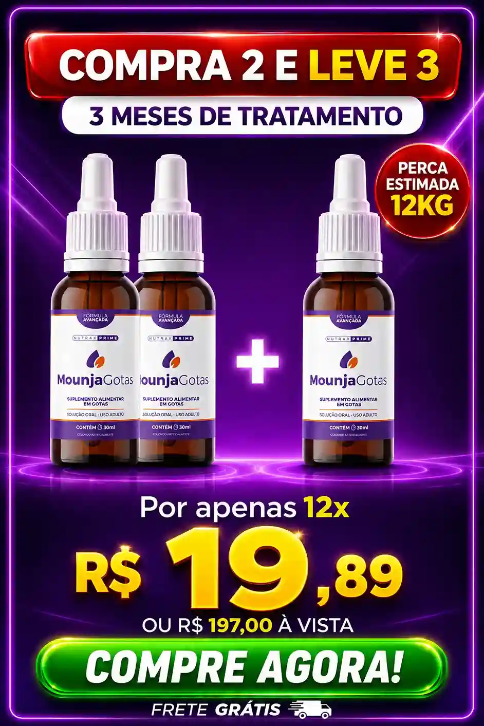 Kit Mounja Gotas 3