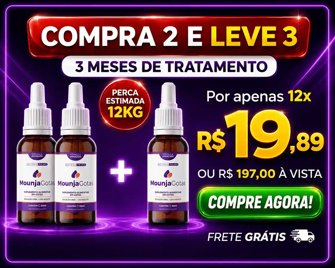 Kit Mounja Gotas 3