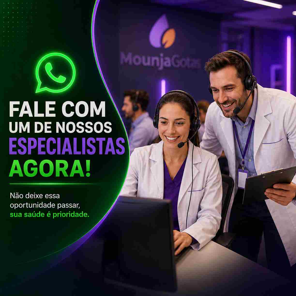 Fale com um especialista Mounja Gotas